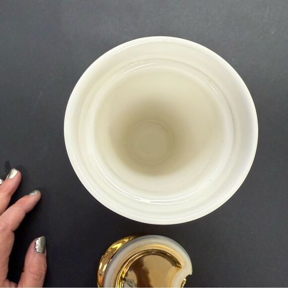 Natural Life gold pineapple stand tall wear a crown Ceramic coffee tea cocoa Cup - Picture 7 of 9